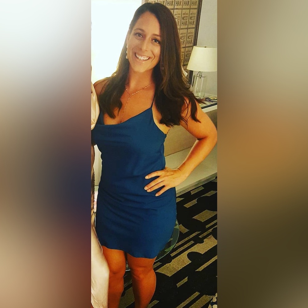 Blue WYLDR polyester dress
